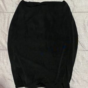 Fashion Nova Dresses - Black two piece silky skirt set Fashion Nova Dresses - Black two piece silky skirt set